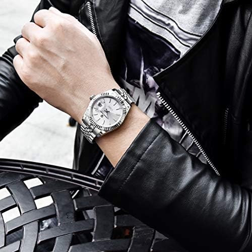 Pagani Design Automático Mens relógios luxuosos de dois tons de aço inoxidável Relógio de pulso à prova d'água para