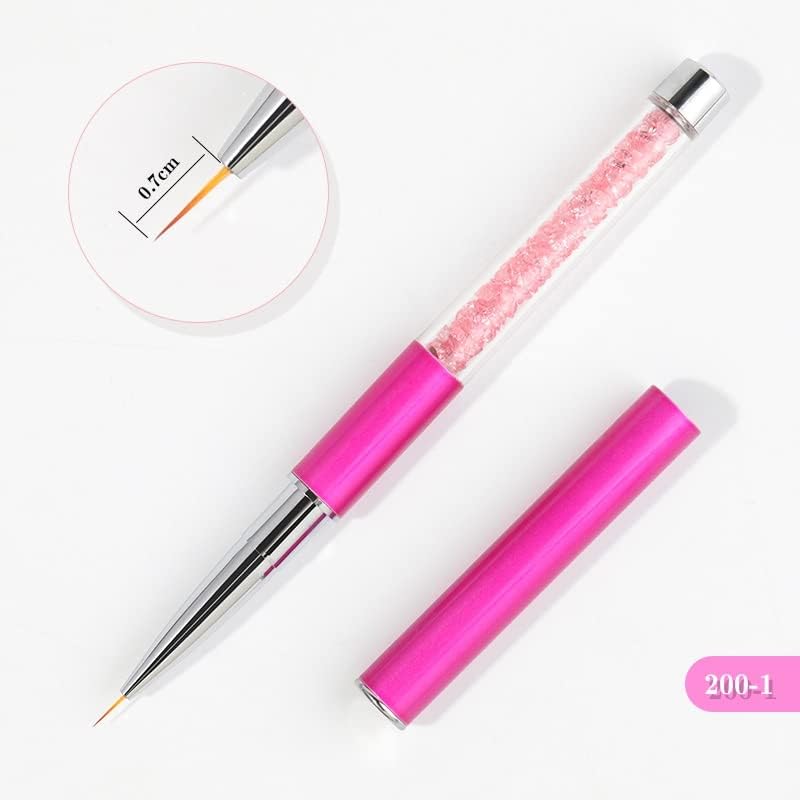 Slnfxc Manicure Brush Manicure Manicure Set Pen do desenho de caneta de flores apontando desenho de acrílico escova de unhas escova