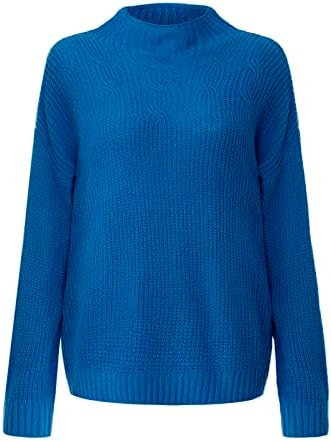 Turtleneck Sweter Feminino Tocada de manga comprida Sweaters de pulôver de pullocação de inverno