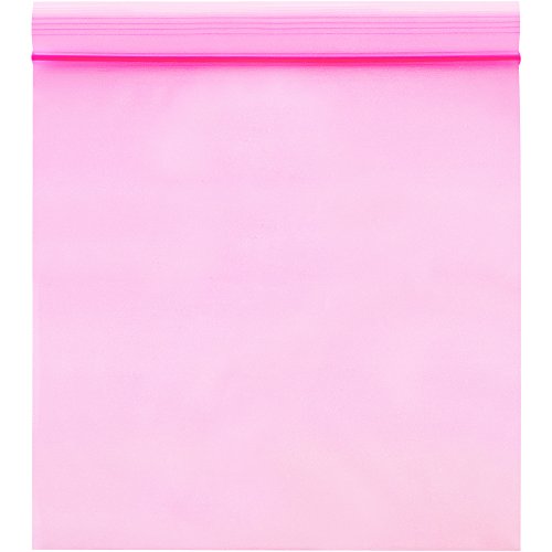 Aviditi 18 x 24 zíper reclosável anti-estático rosa bolsas poli, para prevenir estática ao embalar e armazenar componentes