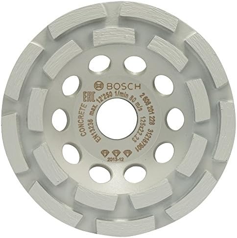 Bosch 2608201228 Roda de agitação de diamantes para camada de concreto, 0 V, branco