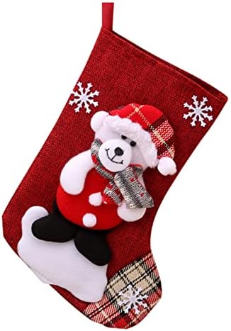 Bolsa de presente de meias de Natal Smitch Candy Decoration Gift Bolsa de meias de Natal Cristais de substituição para lustres
