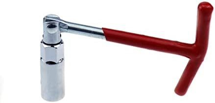 Chave de soquete de vela de ignição universais semetall T Handle Tank, chave de sotaque com vela de ignição com kit de ferramentas de instalador de removedor de 16 mm e 21 mm