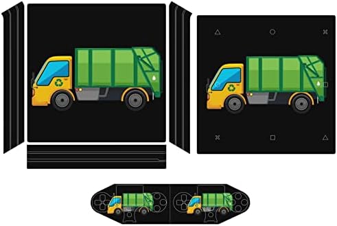 Adesivo de caminhão de lixo de desenho animado para controlador P-S-4 Protetor Compatível de capa de pele Compatível com P-S-4 Pro