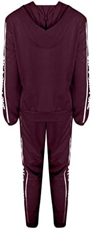 Calças de faixa casual Pontas Tops+Manga Longa Moda de Moda Long Mulheres Esporte Mulheres Meninas e Sets Tracksuit