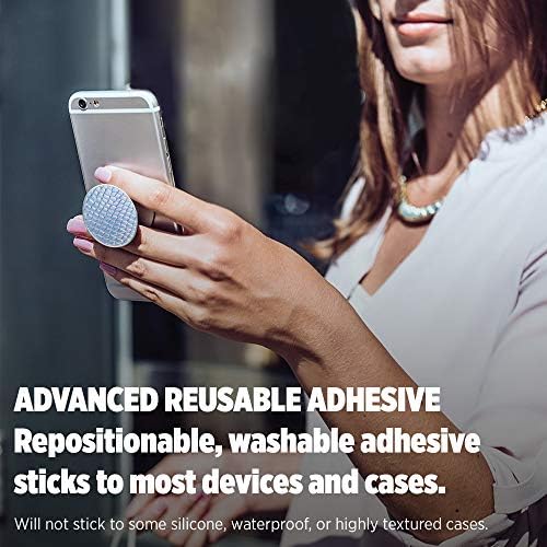 Popsockets: Grip & Stand dobrável para telefones e tablets - pele de cobra iridescente
