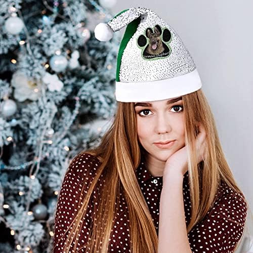 Chapéus de Natal para cães de pastor alemão chapéu de natal Santa Natal para adultos Fantas de festa de Natal Merry Bennie Cap Bap