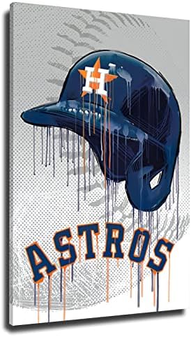 Houston City Baseball Poster Print Canvas Wall Art Decor para sala de estar grande pintura imagem para fãs Noucan