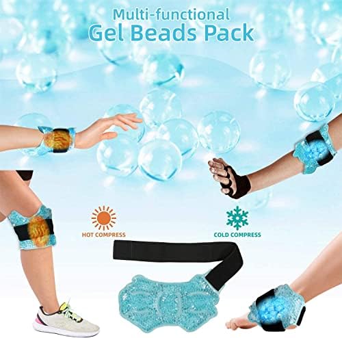 Tenkle/Sport Foot Ice Terapy, pacote de gel de gelo frio com cinta ajustável para tornozelos torcidos, fascite plantar,