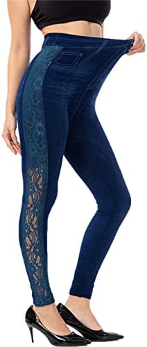Shorts míshui para saídas calças de ioga de moda para mulheres jeans elásticos leggings térmicas vilas em forma de
