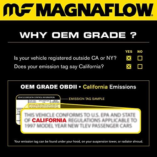 Magnaflow 51078 Conversor catalítico de ajuste direto de aço inoxidável grande