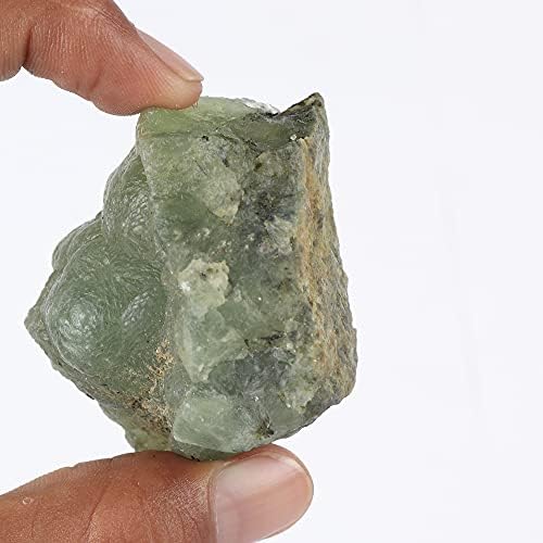 Gemhub Natural Green Green Prehnite Mineral Espécimes, 589 CT Prehnite para cura