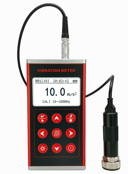 Medidor de vibração portátil TMTeck TMV120 Medição de vibração de rotina Teste de vibração de máquinas recíprocas