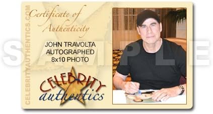 Foto de retrato casual de John Travolta autografado 8x10