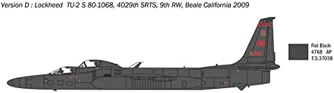 Italeri 2809S 1:48 Lockheed TR-1A/B, réplica fiel, fabricação de modelos, artesanato, hobbies, colagem, kit de plástico, montagem