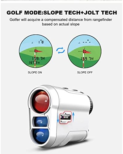 KFJBX Telescópio Rangefinder Distância Medidor para Golf Rangefinder 600m com vibração de bloqueio de bandeira de inclinação