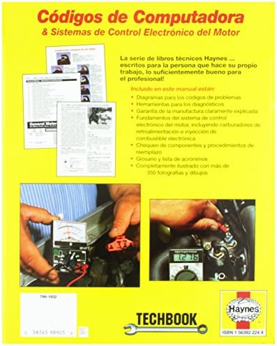 Manual de reparo espanhol de Haynes Códos Automotres de Computadora