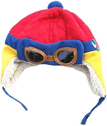 Chapéus piloto de piloto de flafeta de crochê Banta de malha quente para crianças para crianças meninas e meninos