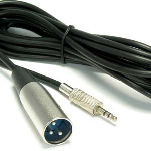 InstallerParts 10ft xlr macho a 3,5 mm Momem o cabo macho -pode ser usado com cabos de microfone, interfaces de áudio,