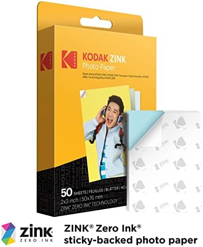 Kodak 2x3ʺ Kit inicial de papel Zink premium com álbum de fotos