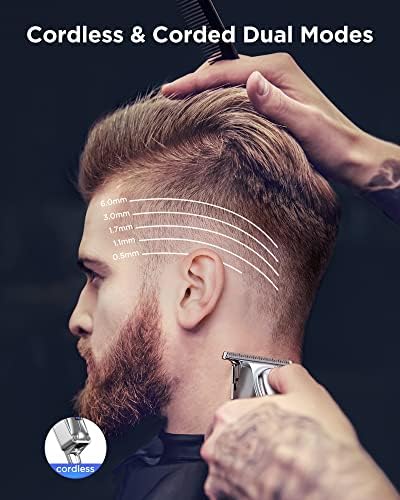 Limal de cabelos profissionais e kit de aparador com barbear de segurança masculina