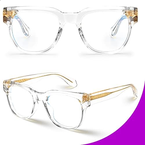 Vistoone quadrado TR90 Blue Blocking Glasses com Anti Glare Computer Glass Woman and Men Sage