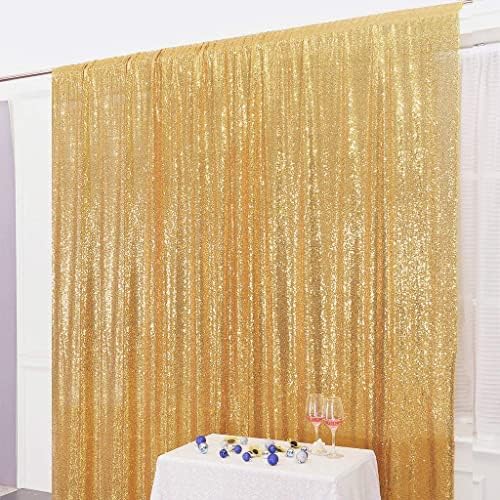 Juya Delight 10ft x 10ft nova cortina de pano de fundo de fotografia de ouro para a cerimônia do festival de decoração