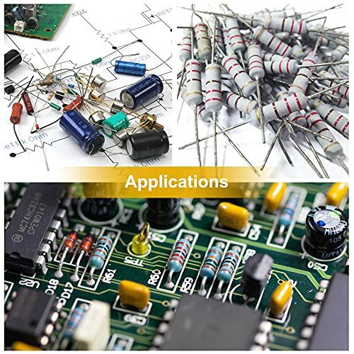 UXCELL 30PCS 39 OHM Resistor, 5W 5% Tolerância Óxido de metal resistores de filmes, chumbo, prova de chama para projetos eletrônicos e experimentos de bricolage