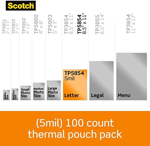 Bolsas de laminação térmica escocesa, 200-contagem, 8,9 x 11,4 '' e bolsas de laminação térmica, bolsas de laminagem de 100