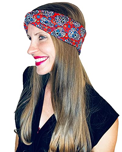 Shimmer Anna Shine Halloween Sugar Skull Day of the Dead Heads Bands for Women