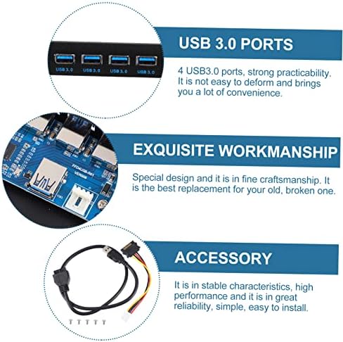 Solustre Drive Painel frontal Hubs USB USB Um hub hub USB PC Hub USB para computador USB 3. 0 Painel frontal 19 pinos ao hub