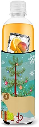 Tesouros de Caroline BB9347MUK Horned Dorset Ovelha de Natal Ultra Hugger para latas finas, cerceta, lata mais fria manga Huxager