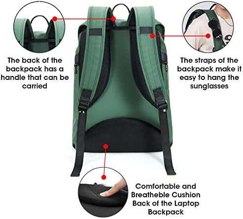 Mochila Himz Warrior, bolsa de laptop para computadores de 15,6 polegadas, mochilas de transporte de cordão resistente
