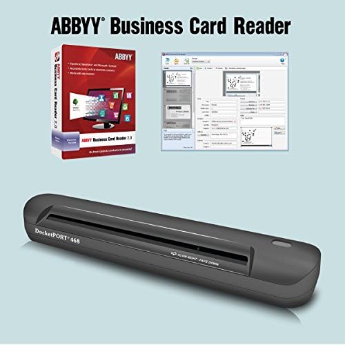 Docketport DP468 com software de leitura de cartão de visita Abbyy