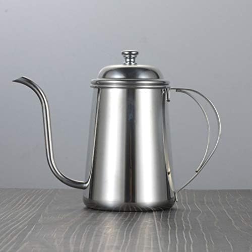 Bule deipaol, 1pcs 650 ml de aço inoxidável gotejamento cafeteira de café comprimento padrão de bule de chá de 650