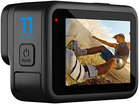 GoPro Hero11 Black - câmera de ação à prova d'água com vídeo de 5.3k Ultra HD, fotos de 27MP, sensor de imagem de 1/1,9 , transmissão ao vivo, webcam, estabilização + cartão de 64 GB e kit de acessórios para 50 peças - pacote - pacote