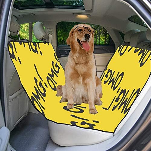 Enevotx Cachorro da capa do assento de cachorro Carta personalizada Art Art Fashion Impressão criativa Capas de assento de carro para