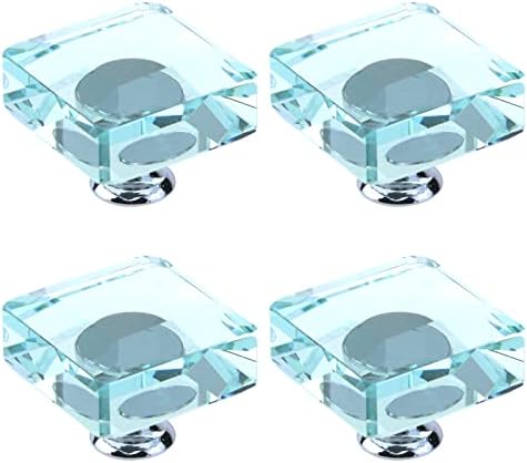 A gaveta de cristal de Kumgrot puxa botões de gabinete quadrado lida com o armário de liga de zinco de vidro de cristal para