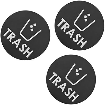 Adesivos doiTool DHMIS 3pcs lixo sinal de lixo auto -adesivo Decalque de vinil -Logotipo de lixo para lixo pode lata de etiqueta de