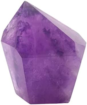 Chamada do Eden 100-119G Natural Amethyst Crystal Point Wand Irregular 6 Facetado Prism Hexagonal Stone Prism para Reiki