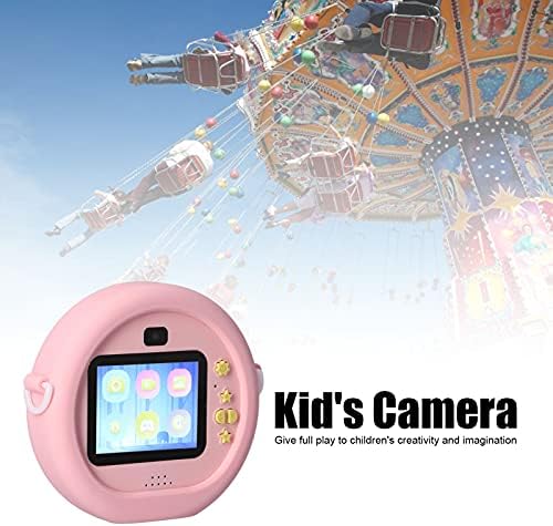 X6 Câmera Digital Childrens, Mini IPS portátil de 2,4 polegadas Vídeo selfie, câmera infantil de brinquedo com capa de