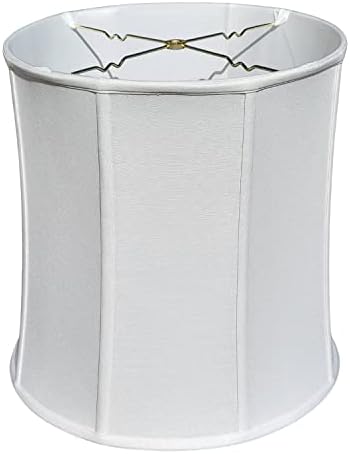 Royal Designs, Inc. Drum Lamp Shade, BSO-719-16LNWH, 15 x 16 x 16, linho branco