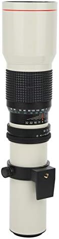 Goshyda 500mm F8 - F32 2x Lens de ampliação de toponeto, ajuste manual de revestimento MC lente telefoto portátil para câmeras de montagem do Olympus OM