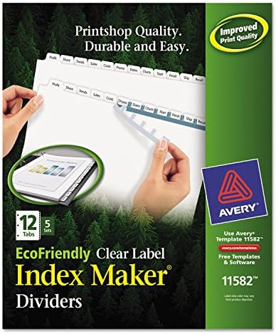 AVE11582 - Avery Recycled Index Maker Divishers