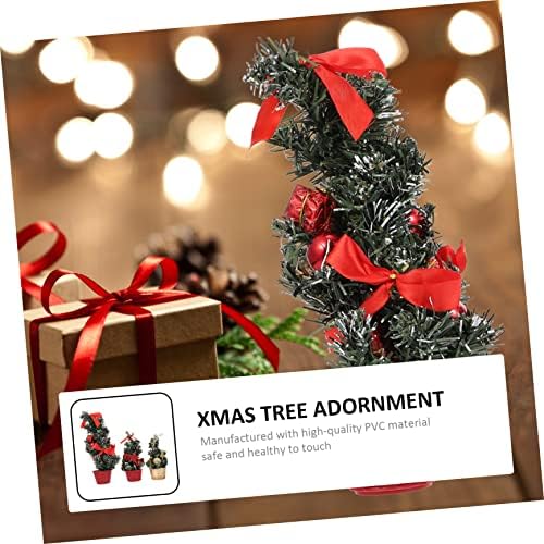 Mini Mini Árvore de Natal Ornamentos de Natividade para Crianças Mini Árvores Decoração Desktop Árvore de Natal Árvore