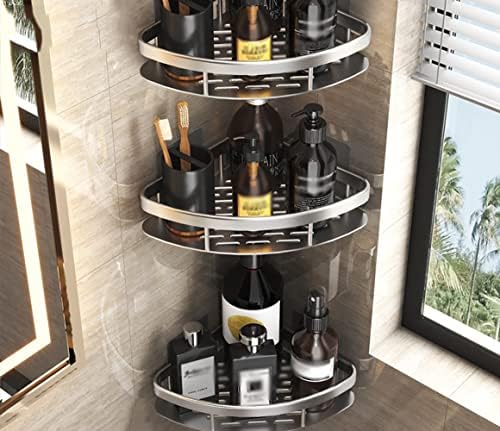 Clintong atualizou o prateleira de armazenamento do banheiro, sem perfuração, poderoso cesta de chuveiro de xícara de vácuo, banheiro
