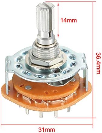 UXCELL 3P4T 3 POLO 4 POSITILIDADE SELECTOR SELECTOR DE BANDO DE CONCK SOME