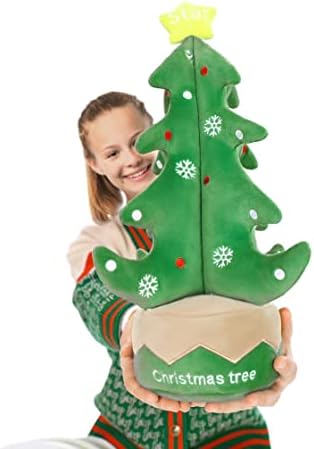 Karister Christmas Tree Byled Animal Pluxh Plush, travesseiro de pelúcia de árvore de Natal, brinquedo de pelúcia fofo 16