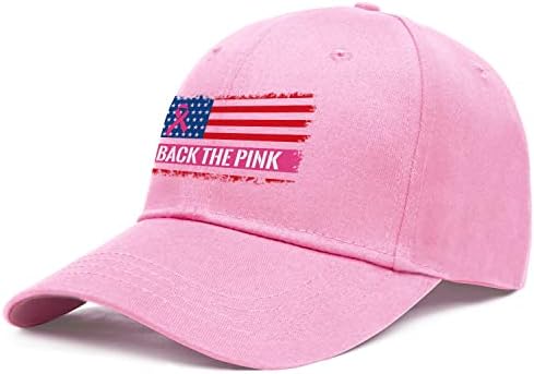 Cheniuua Cancer de mama Hat de câncer de mama Consciência de beisebol Chape de mama Câncer de mama Presentes para mulheres Capinho de beisebol rosa