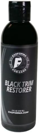 Restorer Exoforma Black Trim - Restaura a acabamento preto a plástico - protege contra raios UV - fórmula exclusiva